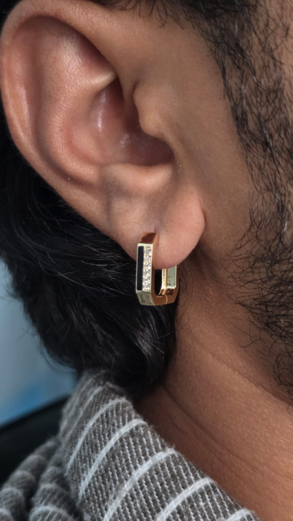 18 Karat Yellow Gold Mens Bali with Lab Grown Diamonds view 4